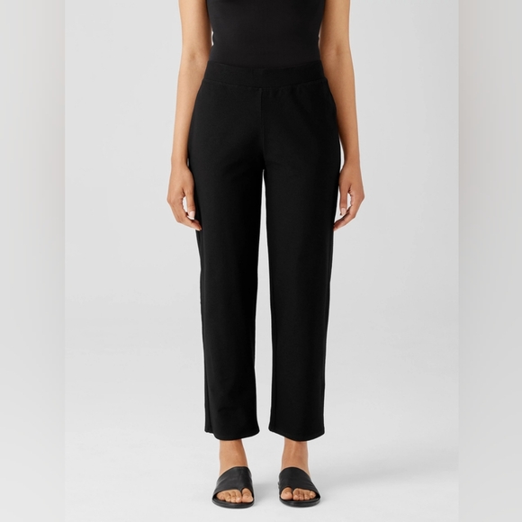 Eileen Fisher Washable wide leg Crepe Pant black size m - Picture 7 of 9